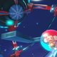 A screenshot from Super Monkey Ball Banana Mania with AiAi in a space station.
